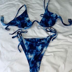 Tie-dye bikini set